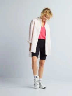 Camisa Oversize De Popelina - Rosa/blanco -Zalaris Tienda camisa oversize de popelina rosablanco aee08 9 frb4