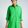 Camisa Oversize De Popelina - Verde -Zalaris Tienda camisa oversize de popelina verde aee08 4 frb1