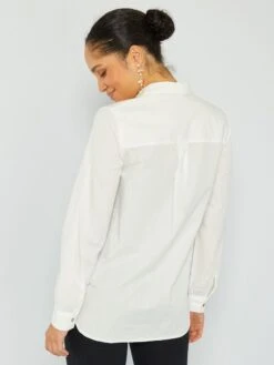 Camisa Recta De Popelina - YO_BLANCO -Zalaris Tienda camisa recta de popelina yoblanco aeb05 2 frb4