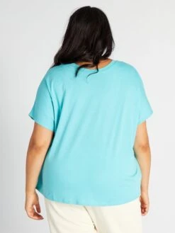 Camiseta Con Cuello Redondo - AZUL -Zalaris Tienda camiseta con cuello redondo azul ajy86 1 frb3