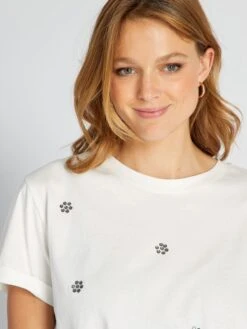 Camiseta Con Detalles - BEIGE ÁCIDO -Zalaris Tienda camiseta con detalles beige acido asm61 1 frb3