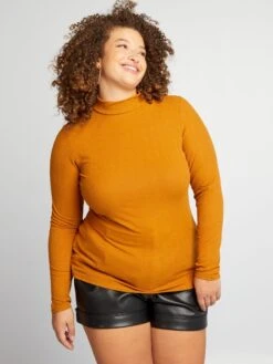 Camiseta De Cuello Alto De Canalé - GATO AMARILLO -Zalaris Tienda camiseta de cuello alto de canale gato amarillo ajq31 3 frb3