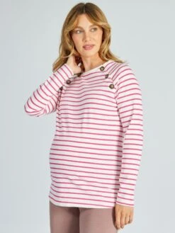 Camiseta De Lactancia A Rayas - RAYAS