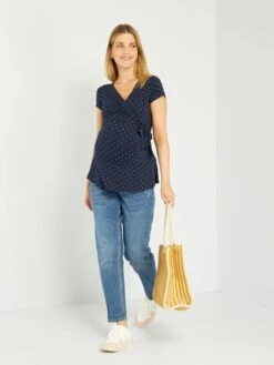 Camiseta De Lactancia - AZUL -Zalaris Tienda camiseta de lactancia azul zm392 7 frb3