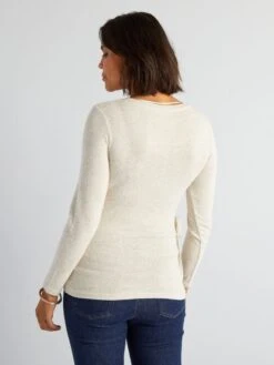 Camiseta De Lactancia - BEIGE -Zalaris Tienda camiseta de lactancia beige akv32 1 frb7