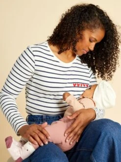 Camiseta De Lactancia - BLANCO