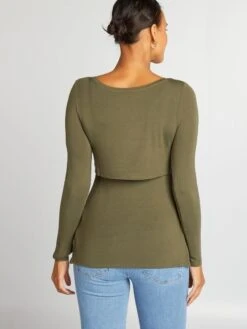 Camiseta De Lactancia - CAQUI DE UVA -Zalaris Tienda camiseta de lactancia caqui de uva ala79 1 frb3