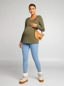 Camiseta De Lactancia - CAQUI DE UVA -Zalaris Tienda camiseta de lactancia caqui de uva ala79 1 frb4