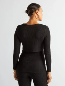 Camiseta De Lactancia De Canalé - Negro -Zalaris Tienda camiseta de lactancia de canale negro akb16 2 frb3