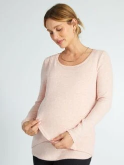 Camiseta De Lactancia - ROSA