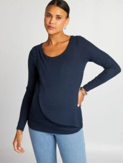 Camiseta De Lactancia - SAVIA AZUL -Zalaris Tienda camiseta de lactancia savia azul akb17 2 frb5