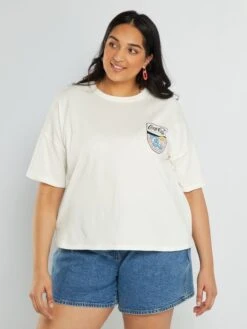 Camiseta De Manga Corta 'Coca-Cola' - Blanco