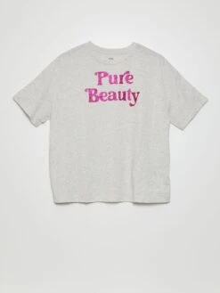 Camiseta De Manga Corta Con Estampado - BELLEZA PURA