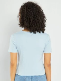 Camiseta De Manga Corta 'JDY' - AZUL -Zalaris Tienda camiseta de manga corta jdy azul ais64 2 frb4