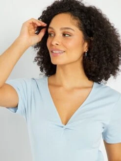 Camiseta De Manga Corta 'JDY' - AZUL -Zalaris Tienda camiseta de manga corta jdy azul ais64 2 frb5