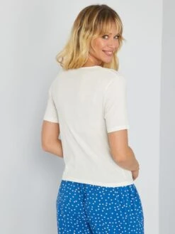 Camiseta De Manga Corta 'JDY' - Blanco -Zalaris Tienda camiseta de manga corta jdy blanco ais64 3 frb3