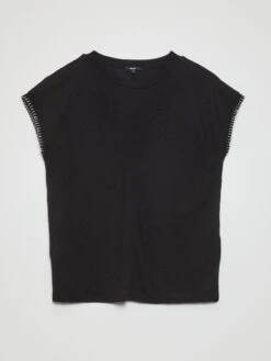 Camiseta De Manga Corta - Negro