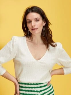 Camiseta De Manga Larga - BLANCO