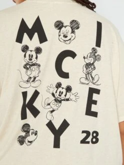 Camiseta De 'Mickey Mousse' De Manga Corta - BEIGE -Zalaris Tienda camiseta de mickey mousse de manga corta beige aid44 1 frb6