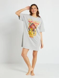 Camiseta De Pijama De Punto 'Disney' - GRIS