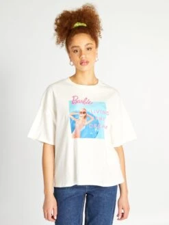 Camiseta De Punto 'Barbie' - Blanco -Zalaris Tienda camiseta de punto barbie blanco ael88 1 frb5