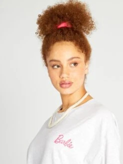 Camiseta De Punto 'Barbie' - GRIS -Zalaris Tienda camiseta de punto barbie gris ael88 4 frb4