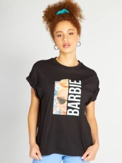 Camiseta De Punto 'Barbie' - Negro