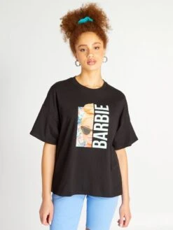 Camiseta De Punto 'Barbie' - Negro -Zalaris Tienda camiseta de punto barbie negro ael88 3 frb5