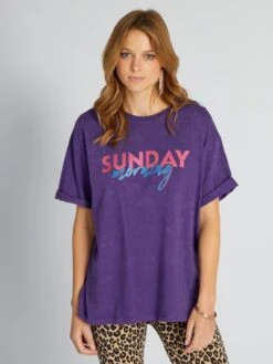 Camiseta De Punto Con Estampado - DOMINGO