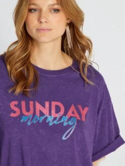 Camiseta De Punto Con Estampado - DOMINGO -Zalaris Tienda camiseta de punto con estampado domingo arf03 3 frb3