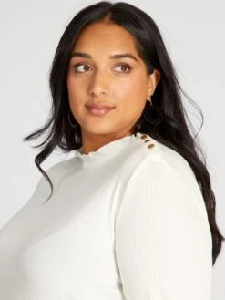 Camiseta De Punto De Canalé - COCO_MI -Zalaris Tienda camiseta de punto de canale cocomi aod44 1 frb4