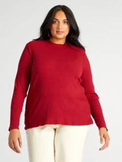 Camiseta De Punto De Canalé - RUIBARBO