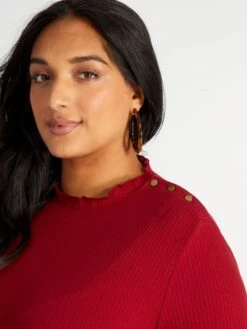 Camiseta De Punto De Canalé - RUIBARBO -Zalaris Tienda camiseta de punto de canale ruibarbo aod44 3 frb4