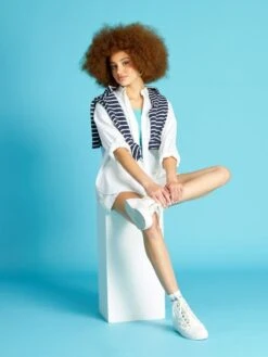 Camiseta De Punto Gofrado - AZUL -Zalaris Tienda camiseta de punto gofrado azul avx07 1 frb3