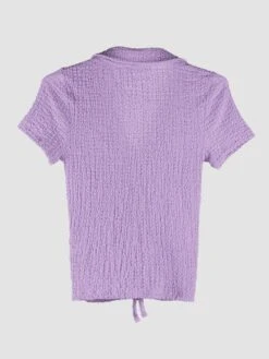 Camiseta De Punto Gofrado - PURPURA -Zalaris Tienda camiseta de punto gofrado purpura alz95 2 frb4