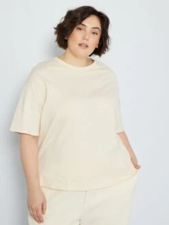 Camiseta De Punto Grueso - Crudo -Zalaris Tienda camiseta de punto grueso crudo zj416 3 frb3