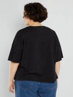 Camiseta De Punto 'Mickey' - NEGRO -Zalaris Tienda camiseta de punto mickey negro amn48 1 frb4