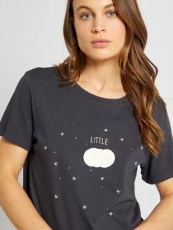 Camiseta De Punto - NEGRO -Zalaris Tienda camiseta de punto negro zn736 2 frb4