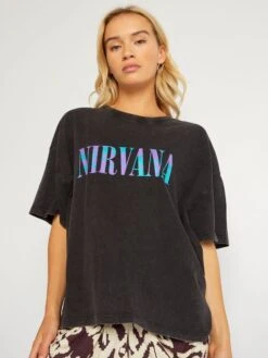 Camiseta De Punto 'Nirvana' - Negro -Zalaris Tienda camiseta de punto nirvana negro aod23 1 frb3