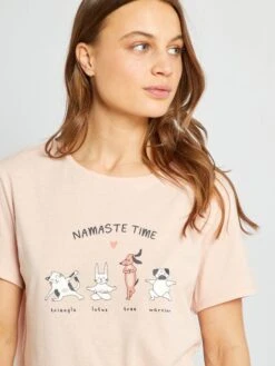 Camiseta De Punto - ROSA -Zalaris Tienda camiseta de punto rosa zn736 3 frb4