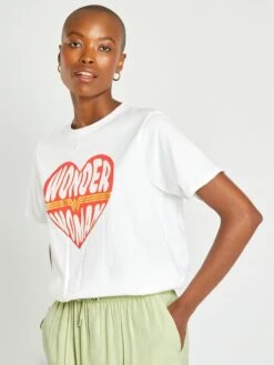 Camiseta De Punto 'Wonder Woman' - Blanco