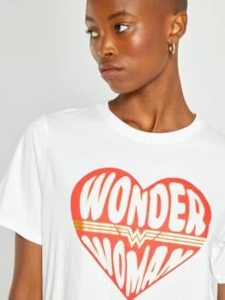 Camiseta De Punto 'Wonder Woman' - Blanco -Zalaris Tienda camiseta de punto wonder woman blanco abb30 1 frb3