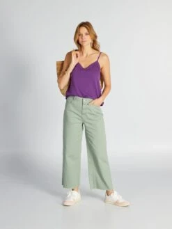 Camiseta De Tirantes Con Bordados - PÚRPURA -Zalaris Tienda camiseta de tirantes con bordados purpura asm29 2 frb2