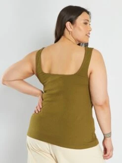 Camiseta De Tirantes Con Botones De Fantasía - VERDE -Zalaris Tienda camiseta de tirantes con botones de fantasia verde ahg73 4 frb3