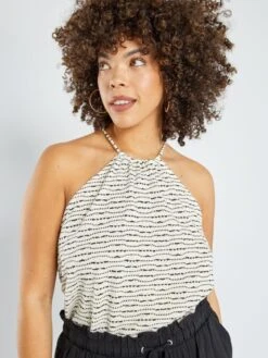 Camiseta De Tirantes Con Sisas Americanas - Blanco -Zalaris Tienda camiseta de tirantes con sisas americanas blanco asr85 1 frb3