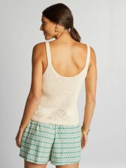 Camiseta De Tirantes De Croché - BEIGE -Zalaris Tienda camiseta de tirantes de croche beige ajd71 4 frb4