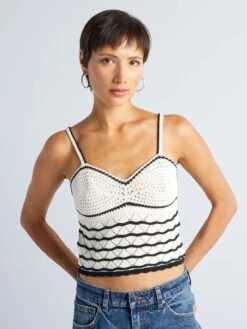 Camiseta De Tirantes De Ganchillo - COMO ESTÁN LAS COSAS -Zalaris Tienda camiseta de tirantes de ganchillo como estan las cosas azz74 1 frb4