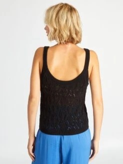 Camiseta De Tirantes De Ganchillo - Negro -Zalaris Tienda camiseta de tirantes de ganchillo negro aej74 3 frb3