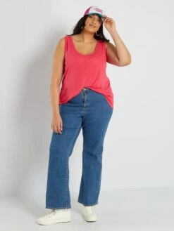 Camiseta De Tirantes De Lino Liso - Rosa 7 Camiseta De Tirantes De Lino Liso - Rosa -Zalaris Tienda camiseta de tirantes de lino liso rosa zj418 3 frb2