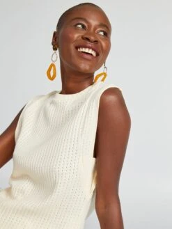 Camiseta De Tirantes De Punto Calado - AS BEIGE -Zalaris Tienda camiseta de tirantes de punto calado as beige azz78 1 frb3